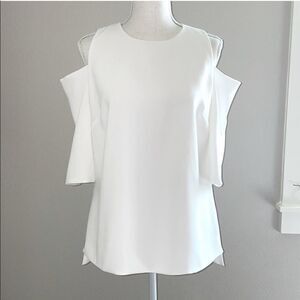 Ted Baker Careo Cold Shoulder Ecru Top TED 4/US 10